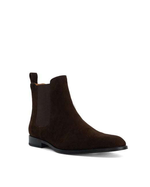 Dune Black Manson Premium Leather Chelsea Boots for men