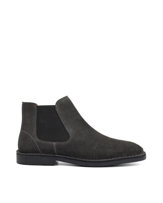 Dune Black Cashy Slip-On Chelsea Boots for men