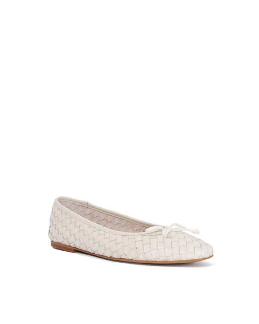 Dune Natural Wf Heat Woven Ballet Flats