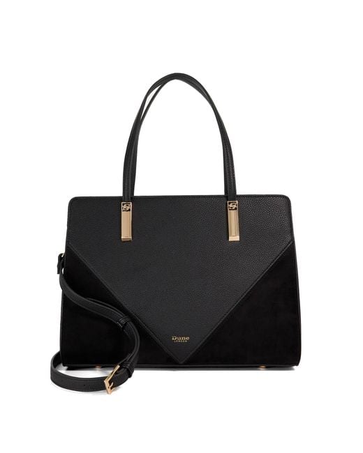 Dune Black Denbeigh Medium Tote Bag