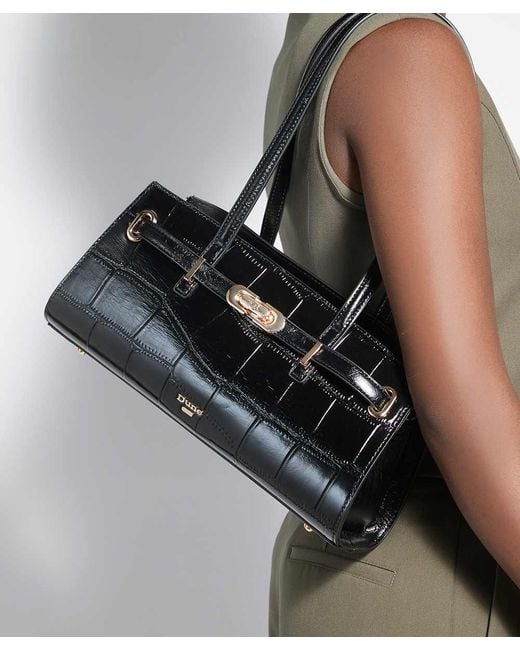 Dune Black Depend Leather Shoulder Bag