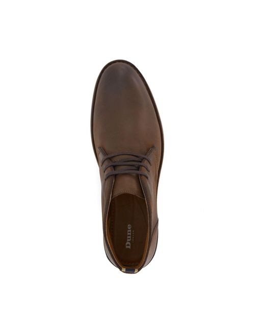 Dune Brown Cashed Casual Chukka Boots for men