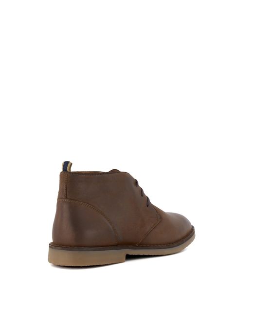 Dune Brown Cashed Casual Chukka Boots for men