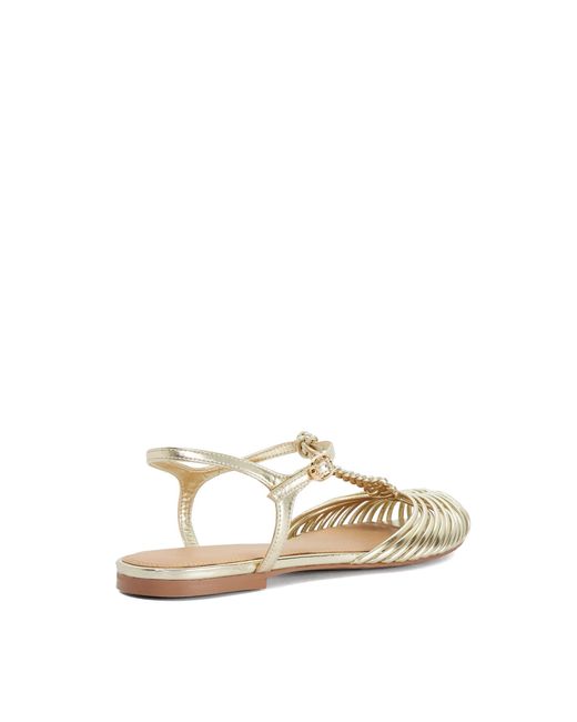 Dune Natural Harmoni Braided Ballet Flats