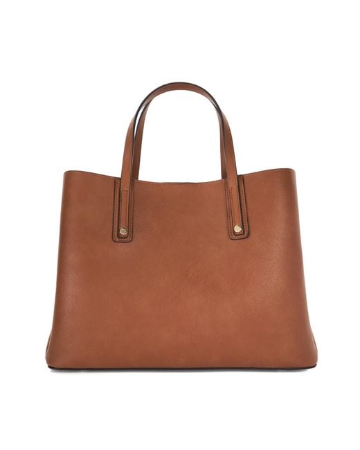 Dune Brown Dorry Branded Hardware Tote Bag