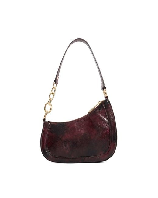 Dune Purple Direction Chain Detail Shoulder Bag