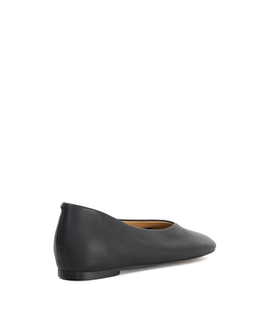 Dune Blue Highcut Ballet Flats