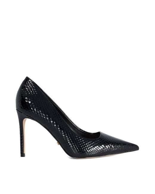 Dune Black Assured Leather Court Shoes