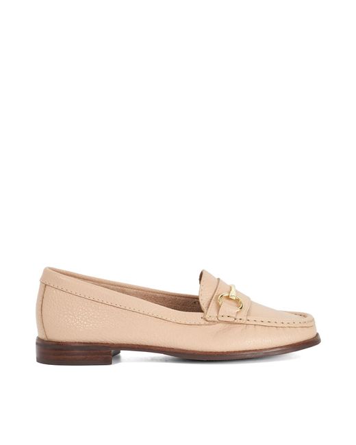 Dune Pink Wf Glenny Wide Fit Snaffle Trim Loafers