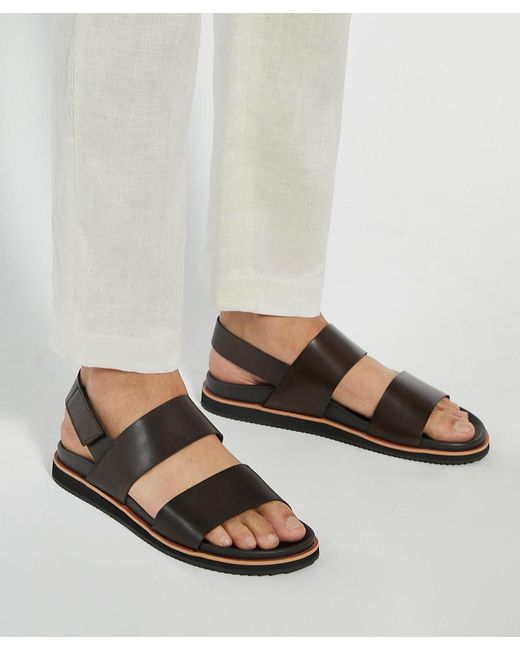 Dune Brown Idda Utilitarian Strap Sandals for men