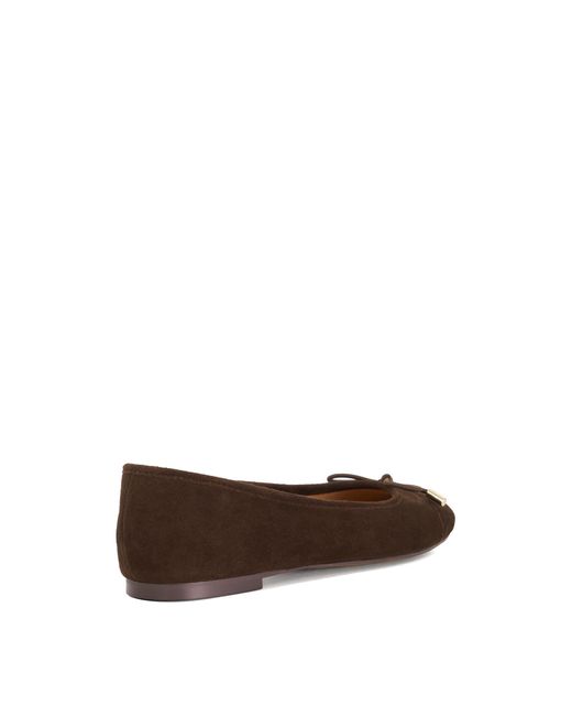 Dune Brown Highest Toe Cap Ballet Pump