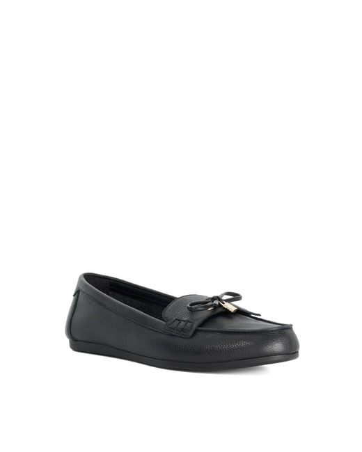 Dune Black Girella Bow-Detail Loafers