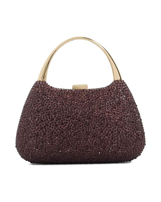 Dune Purple Beamings Handle Embellished Bag