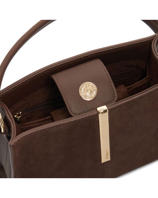 Dune Brown Dinidestined Sculptural Top-Handle Bag