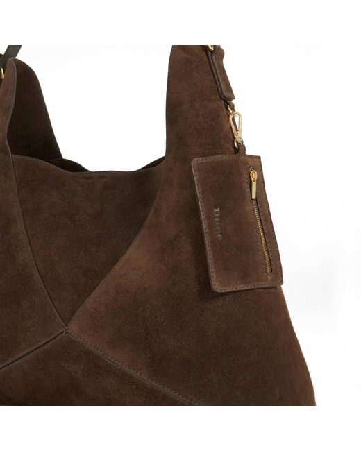 Dune Brown Dearest Suede Tote