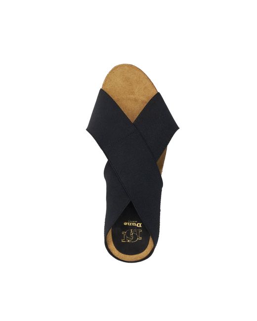 Dune Blue Krossleys Open Toe Wedge Sandals