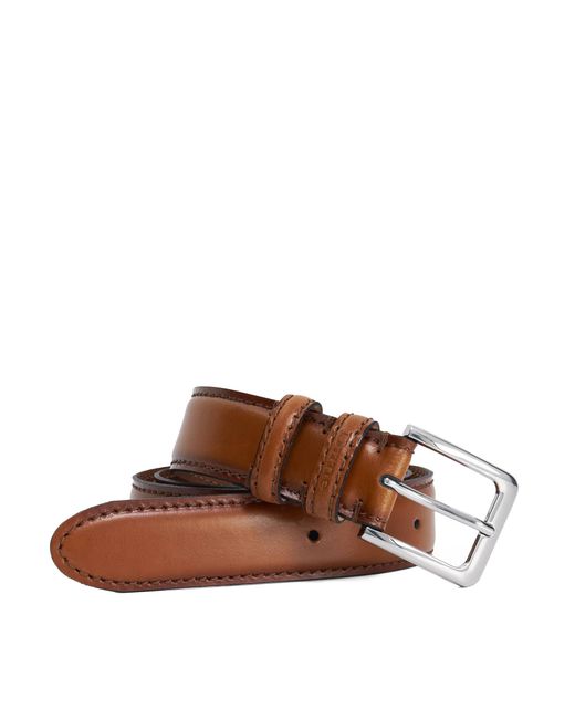 Dune Brown Overturn Suede Belt for men