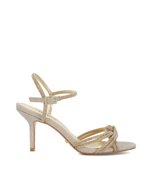 Dune Metallic Marvelous Diamante Detail Heeled Sandal