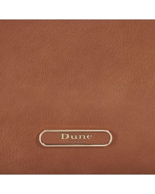 Dune Brown Dorry Branded Hardware Tote Bag