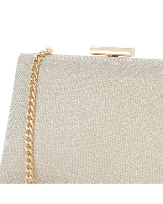 Dune Natural Bellaria Box Clutch Bag