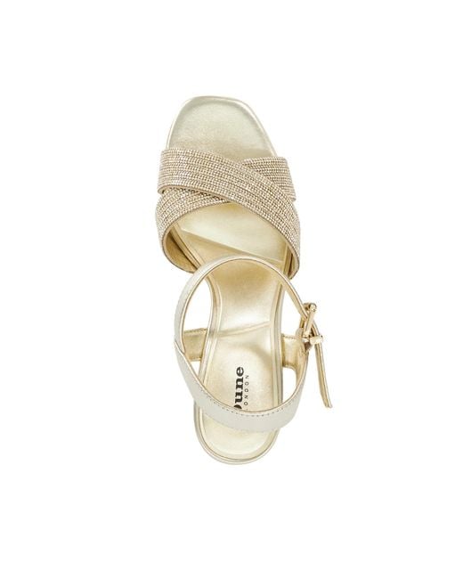 Dune Metallic Kyro Raffia Wedge Sandals