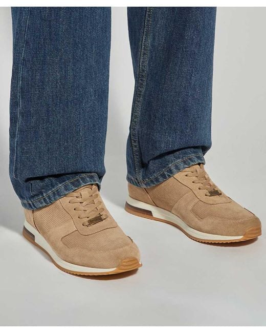 Dune Natural Trilogy Lace-Up Runner Trainers for men