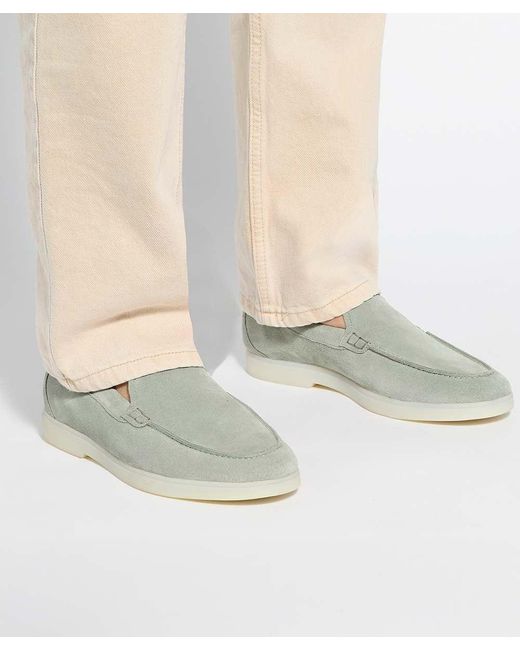 Dune Green Boltman Suede Casual Loafers for men