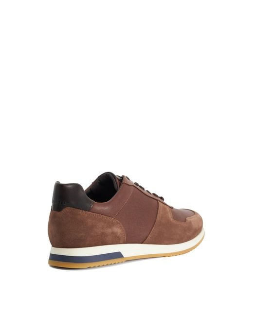 Dune Brown Wf Trusting Lace-Up Low-Top Trainers for men