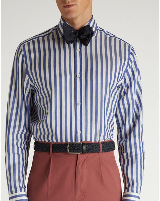 Uomo Luxury Camicia Formale Con Collo Alla Francese di Dunhill in Blue da Uomo