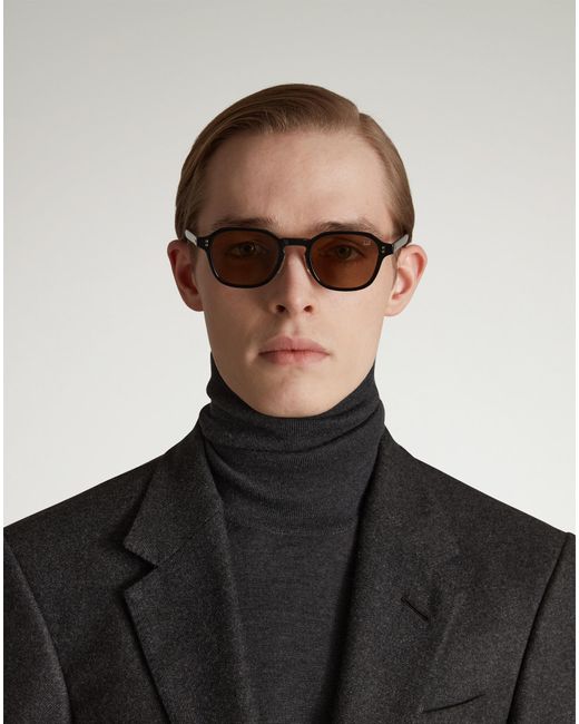 Uomo Luxury Occhiali Da Sole Con Montatura Rettangolare di Dunhill in Brown da Uomo