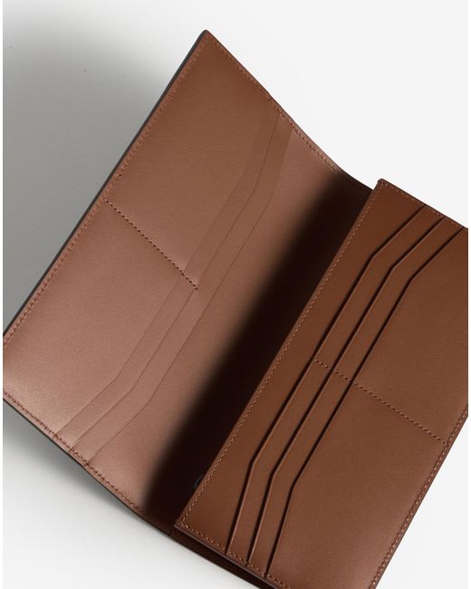 Dunhill Brown Luxury Leather Burlington Coat Wallet for men