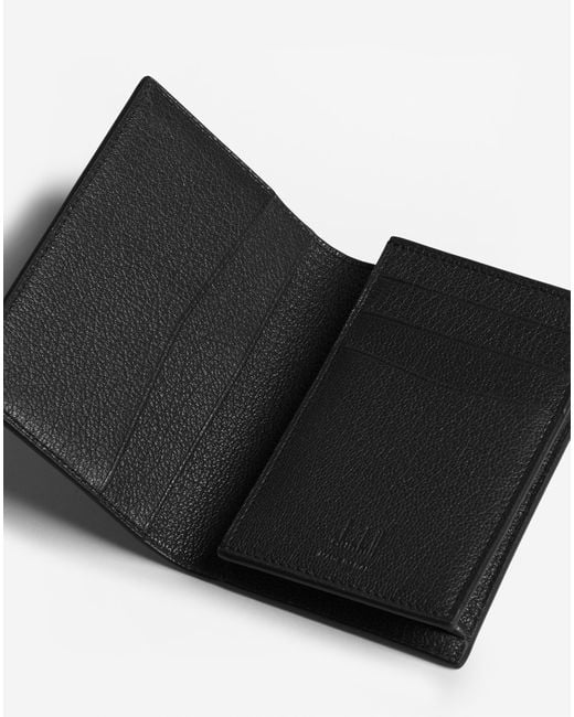 Dunhill White Luxury Leather Duke Fine Leather Business Card Case for men