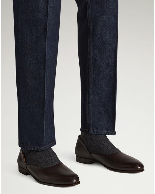 Dunhill Herren Luxury Zweiteilige Mount Slipper in Brown für Herren