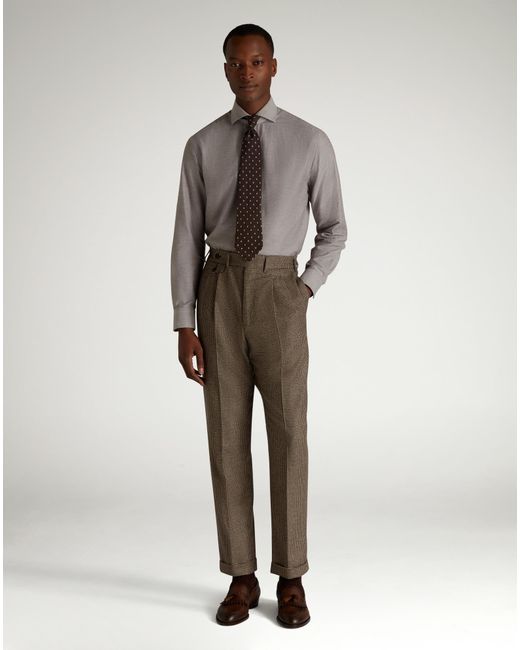 Uomo Luxury Camicia A Maniche Lunghe di Dunhill in Gray da Uomo