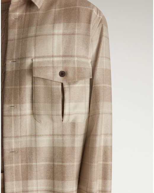 Uomo Luxury Overshirt di Dunhill in Natural da Uomo