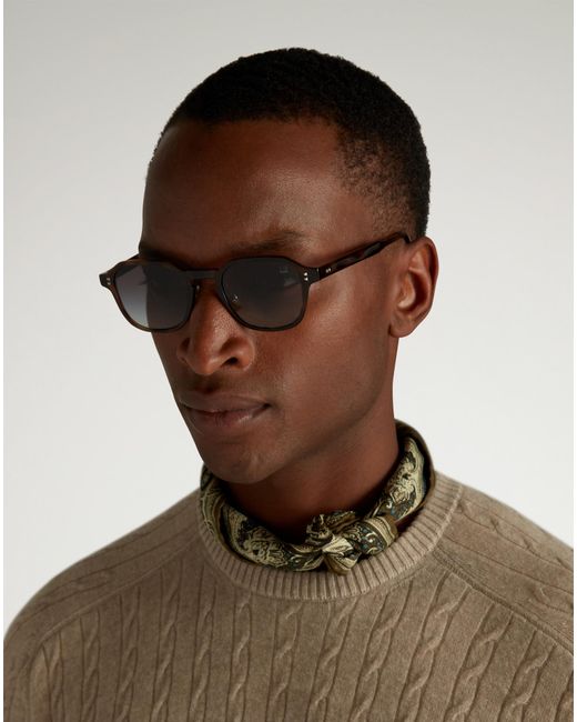 Uomo Luxury Occhiali Da Sole Con Montatura Rettangolare di Dunhill in Natural da Uomo