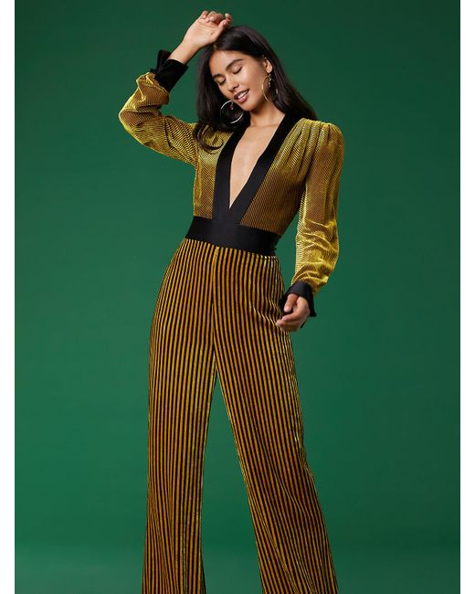diane von furstenberg velvet jumpsuit
