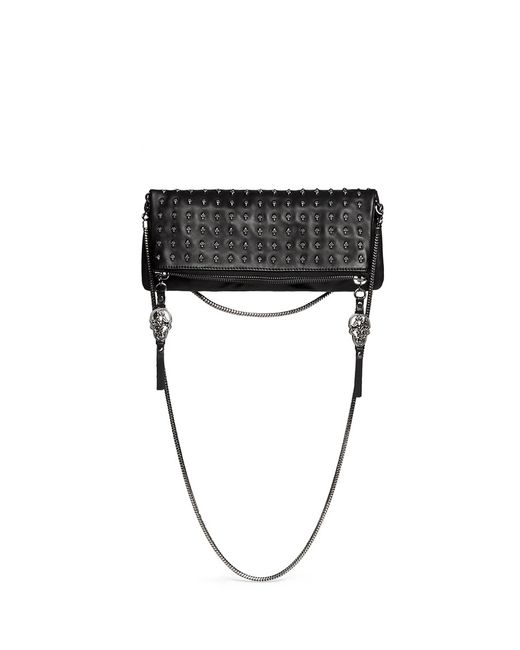 Thomas Wylde Stud Flap Front Leather Bag in | Lyst