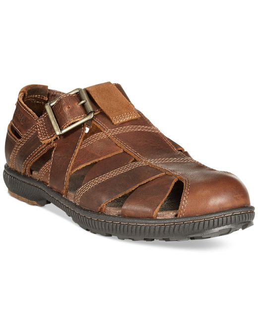 Timberland Hollbrook Fisherman Sandals in Brown for Men | Lyst