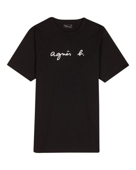 Agnès b. Black T-shirt Agnès B. in Black for Men | Lyst