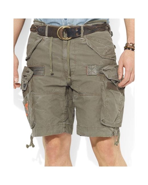 Ralph Lauren Natural Polo Big and Tall Cargo Shorts for men