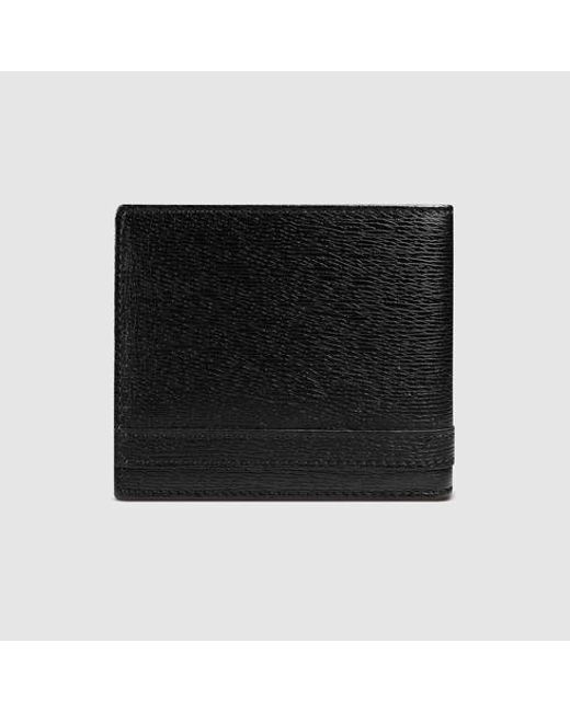 Gucci Leather Wallet in Black for Men (black leather) | Lyst