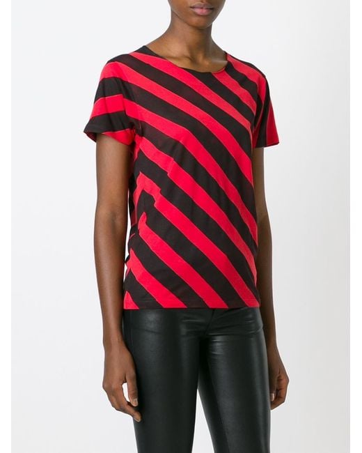 diagonal striped top