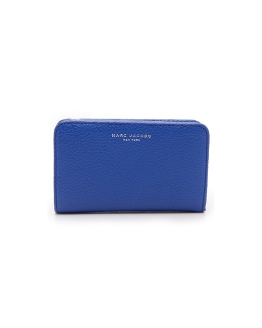 Marc Jacobs Blue Gotham Compact Wallet