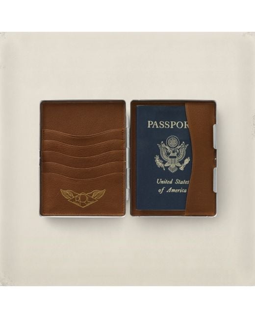 RRL Metal Passport Case in Metallic for Men | Lyst