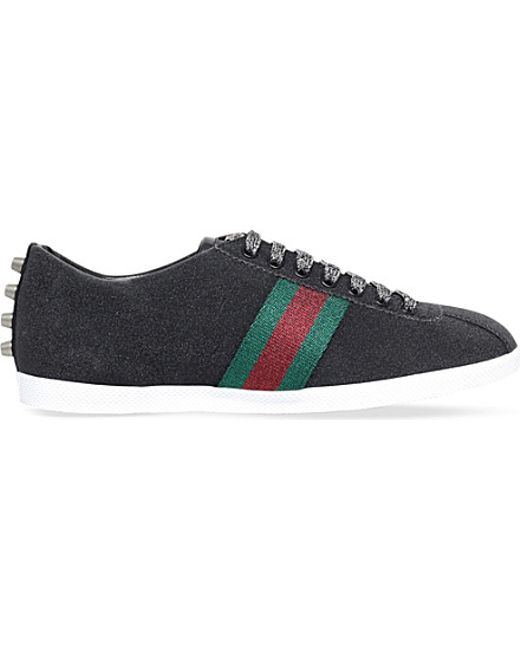 Gucci Black Bambi Glitter Low-top Trainers for men
