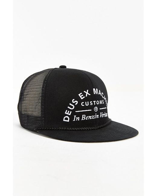 Deus Ex Machina Black Deusiah Trucker Hat for men