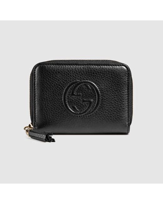 Gucci Black Soho Leather Disco Wallet