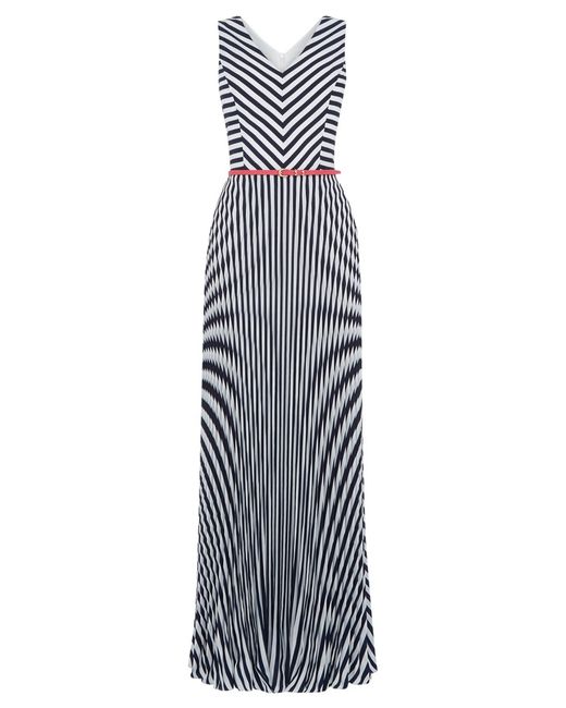Oasis Stripe Maxi Dress in Blue - Save 32% | Lyst