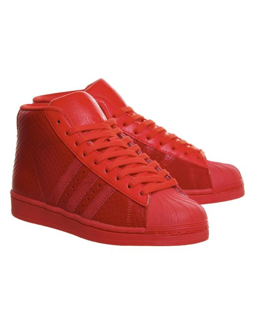 Adidas originals Pro Model in Red - Save 36% | Lyst